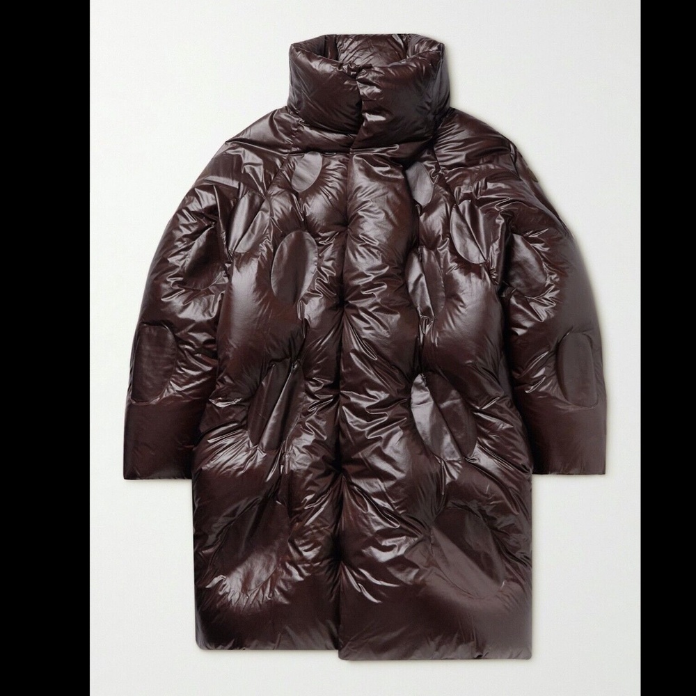 NWT MONCLER GENIUS Dingyun Zhang Iaphia Quilted Glossed-Shell Down Coat $3,760